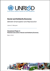 Social and Solidarity Economy: Between Emancipation and Reproduction (Occasional Paper)